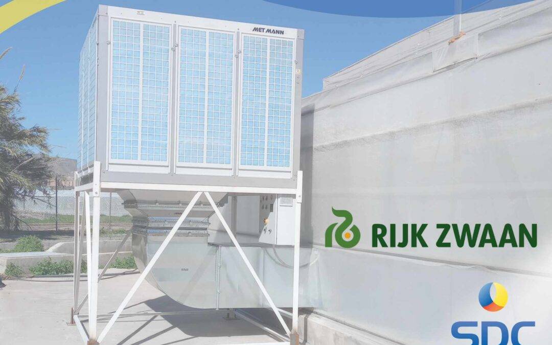 Instalación de enfriadores evaporativos Met Mann en los semilleros de Rijk Zwaan El Mamí