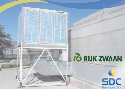 Instalación de enfriadores evaporativos Met Mann en los semilleros de Rijk Zwaan El Mamí