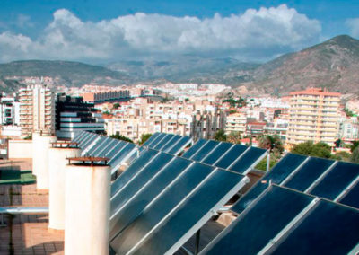 Instalación solar en el Hotel Portomagno